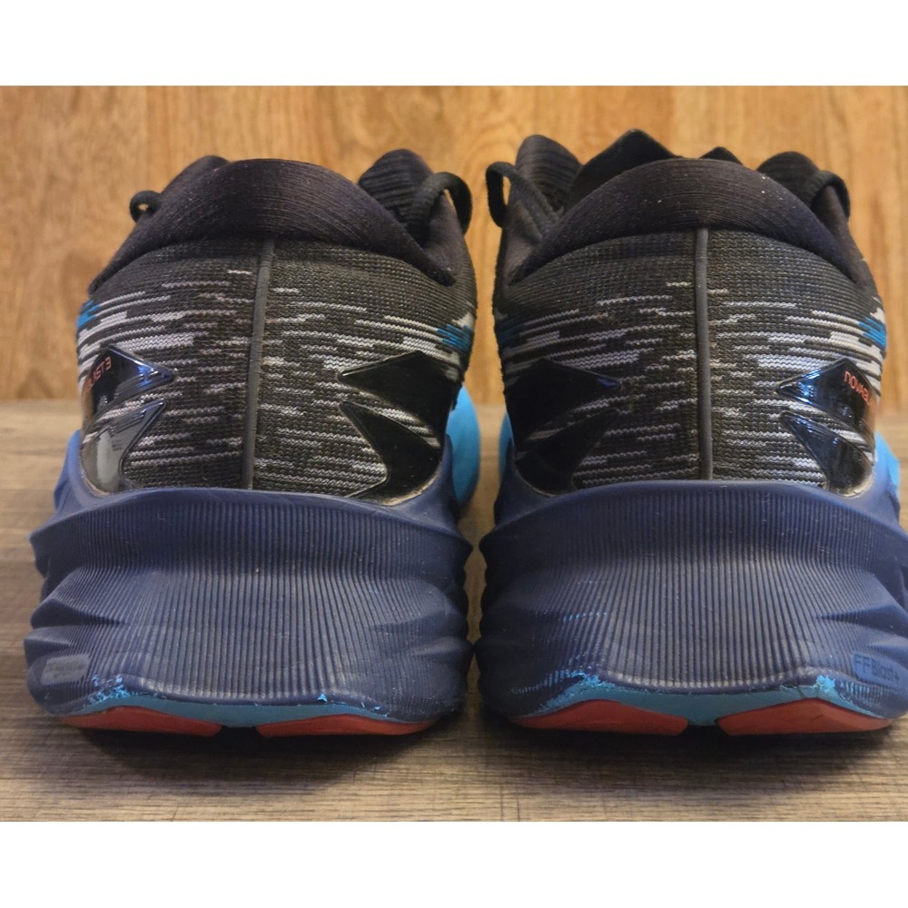 Asics Novablast 3 Running Athletic Sneakers Shoes Mens Size 13 Black Blue - Picture 4 of 10